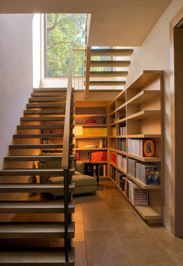 16 Awesome And Creative Ways To Use The Space Under Your Stairs