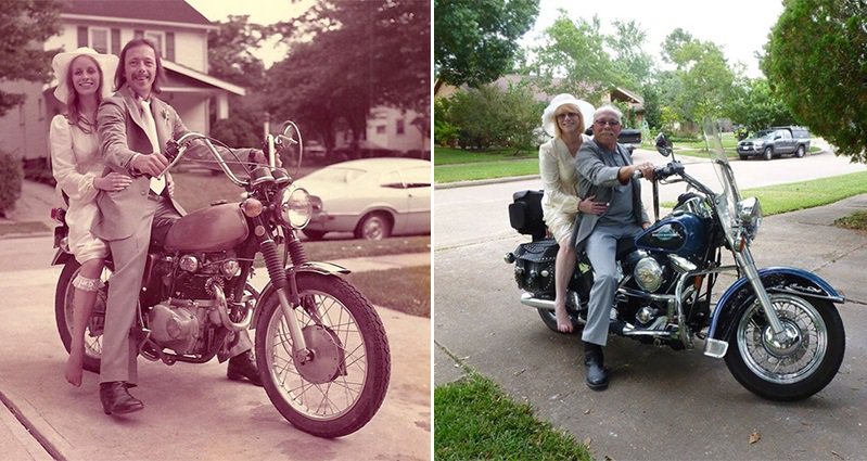 This Couple Recreated Their Wedding Photos 40 Years Later Awesome