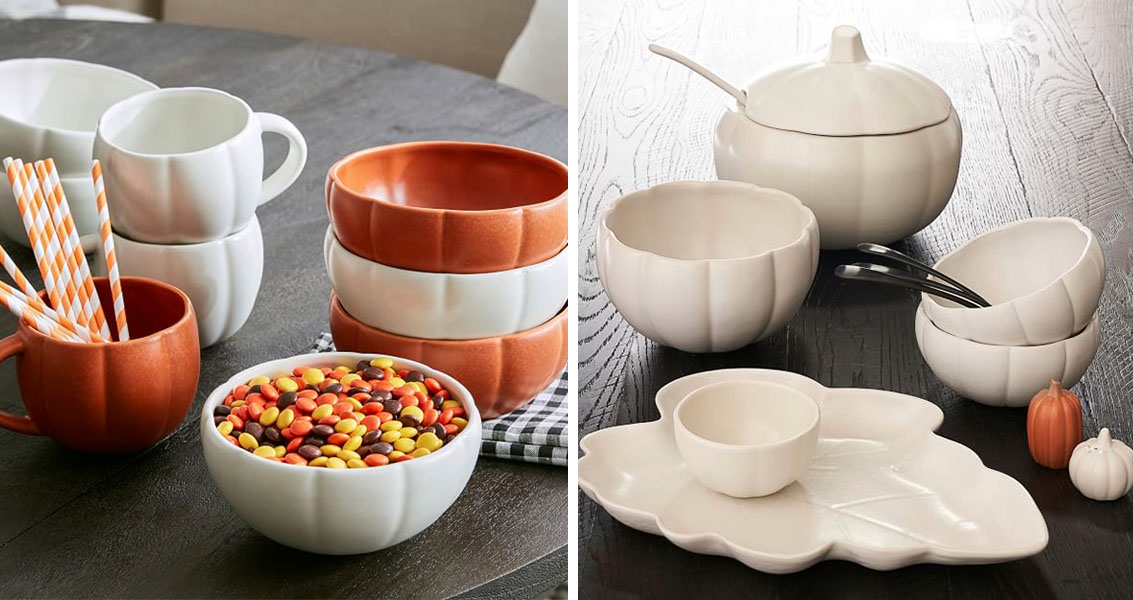 Pumpkin Shaped Dinnerware