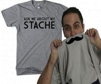 shirt mustache