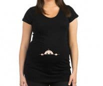 Peek-A-Boo Maternity T-Shirt