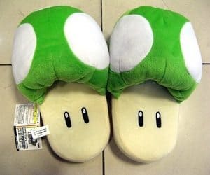 Super Mario Green Mushroom Slippers
