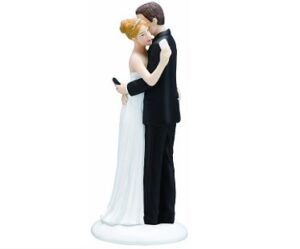Texting Bride And Groom Cake Topper