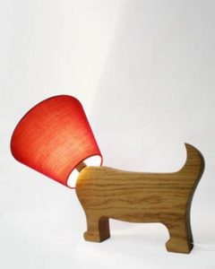 14 Of The Most Awesome Dog Themed Lamps Around   Dog Lampshade Head 240x300 