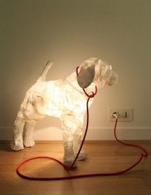 light up dog with leash