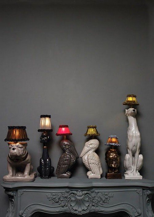 set animal lamps