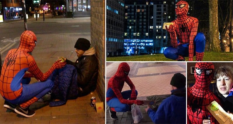 UK's Real Life Spiderman Is Helping the Homeless In Birmingham