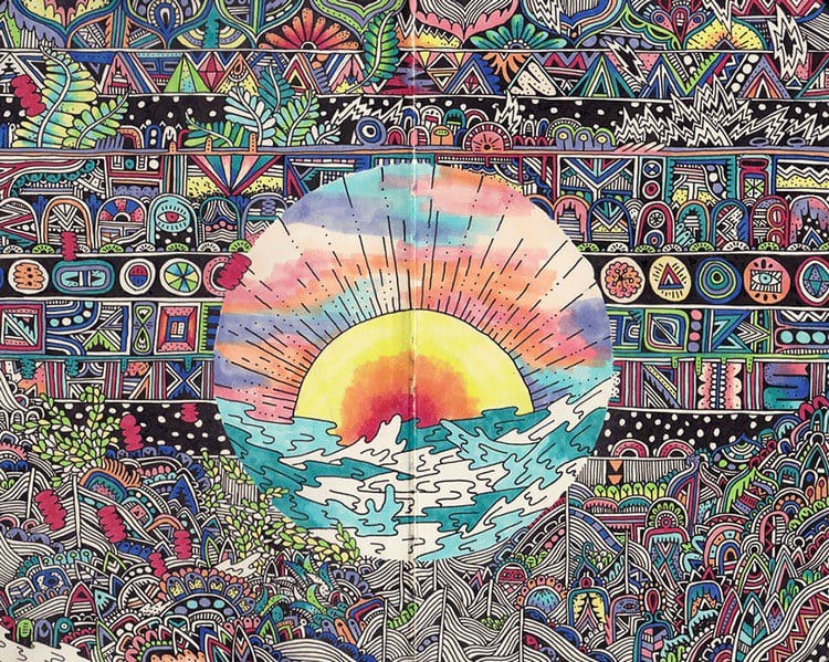 sophie roach colorful drawing sun