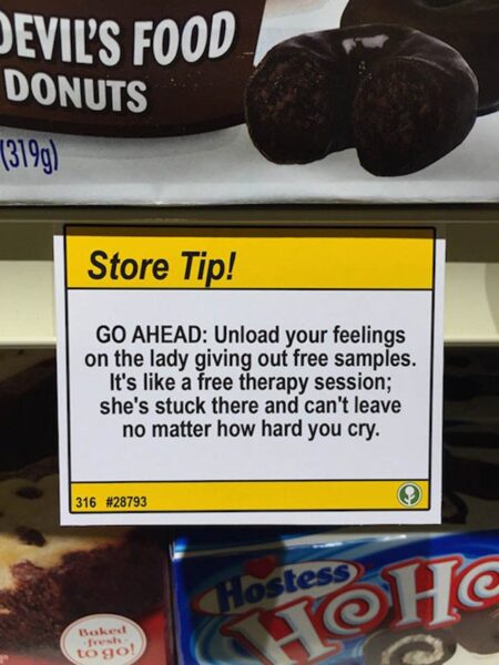 These Funny Notes This Man Left In A Grocery Store Will Make Your Day