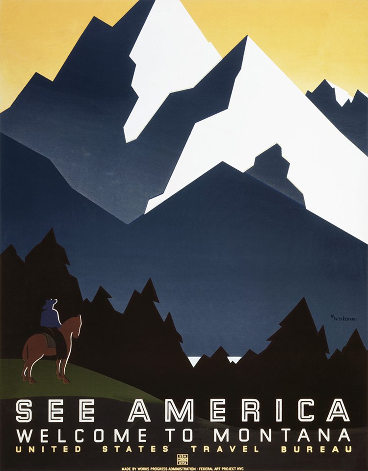 vintage travel posters montana