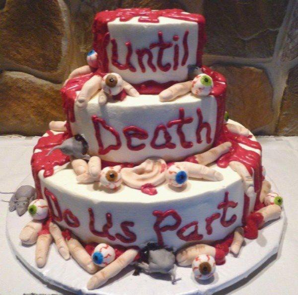 death do us part cake