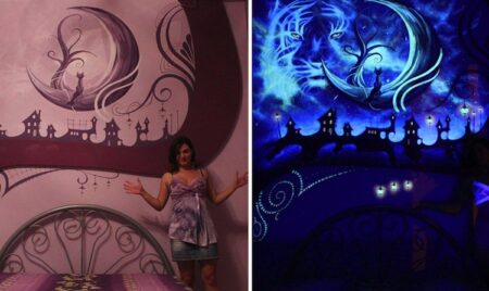 This Woman Turned Her Bedroom Into An Ultra Violet Extravaganza