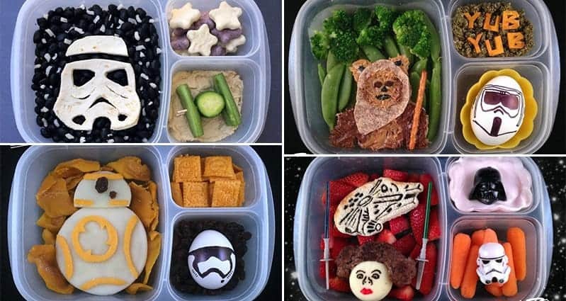 Dad Makes Awesome Star Wars-Themed Lunches For His Kids