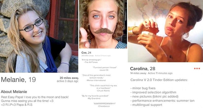 13 Girls' Tinder Profiles That Are Hilariously Crude Or Just Plain Weird
