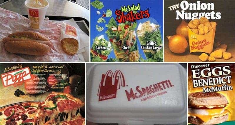 Discontinued McDonald's Menu Items – food fails and those we want back