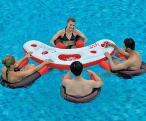 inflatable swim up bar