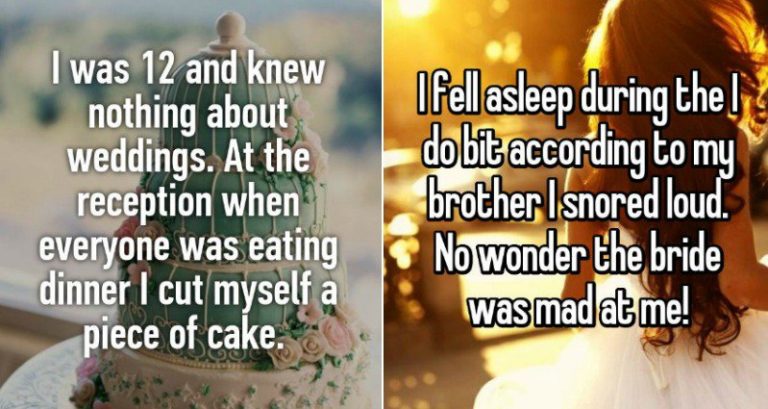 12 Confessions From Wedding Guests Who Weren T On Their Best Behavior