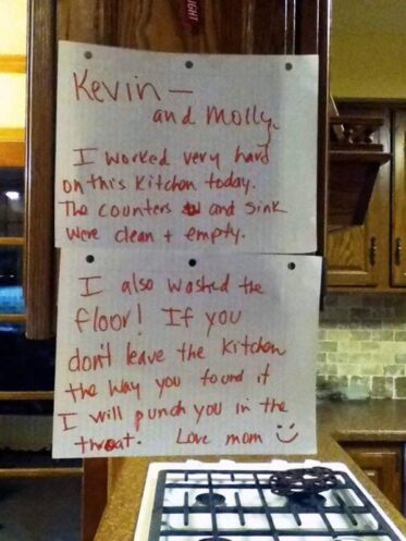 Funny Notes From Parents To Their Offspring