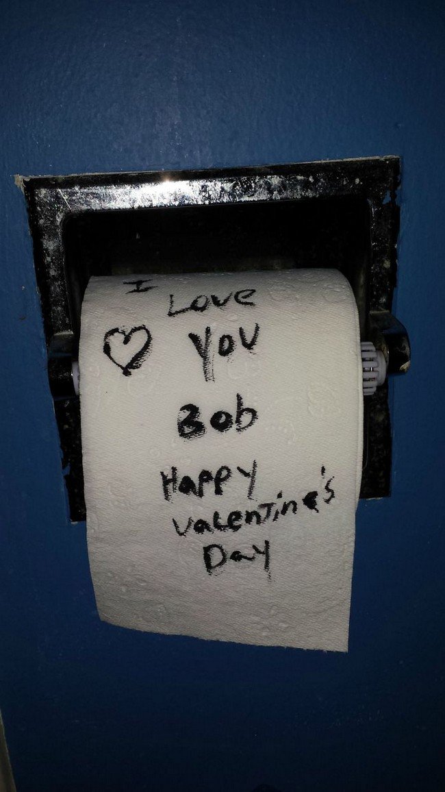 funny love notes toilet roll