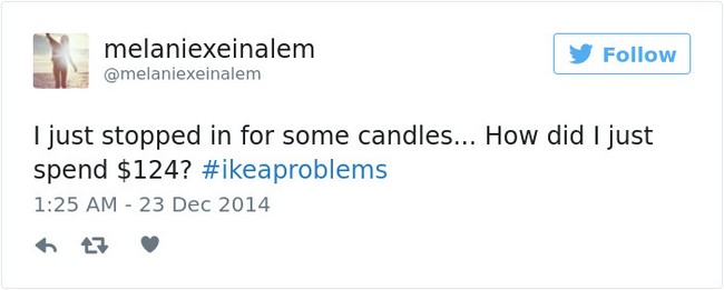 ikea jokes candles tweet