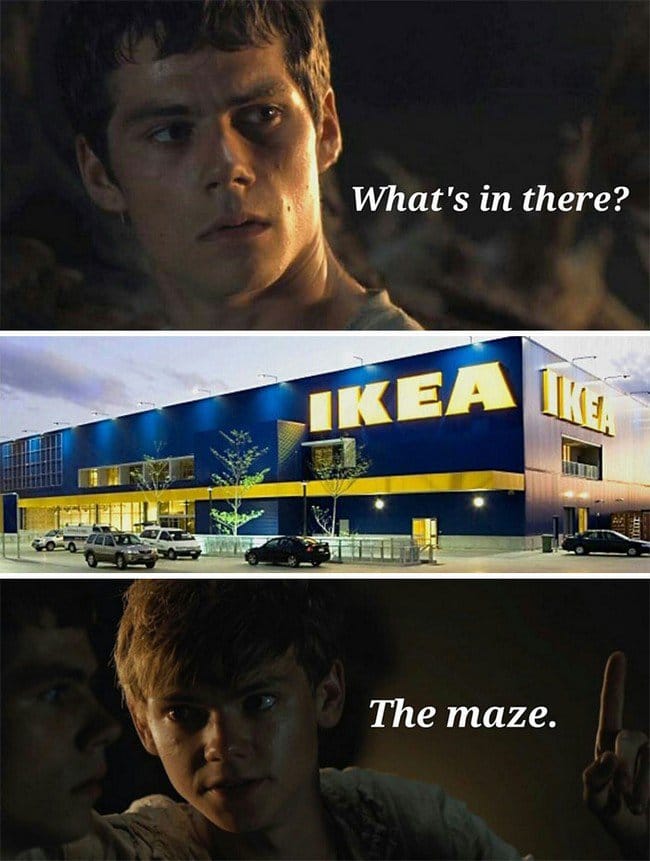 ikea jokes the maze