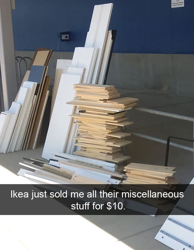 ikea sold me their miscellaneous stuff for 10 dollars