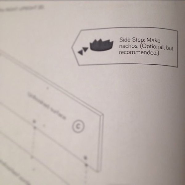 funny product instructions make nachos