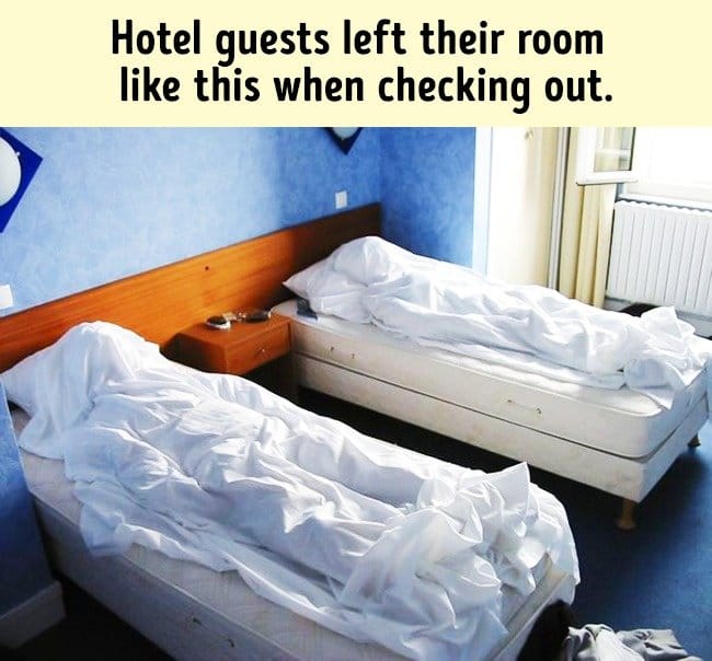 Amusing Jokes bodies hotel beds