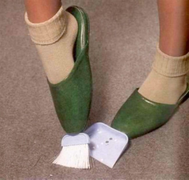 Weird Inventions For Women dustpan and brush slippers