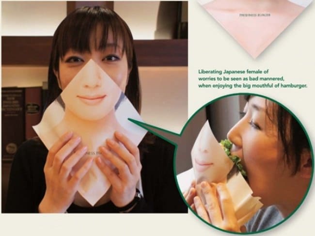 Weird Inventions For Women face napkin