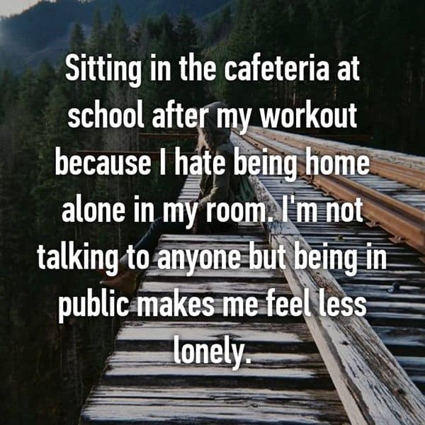 People Share The Things They Do To Feel Less Alone being in public