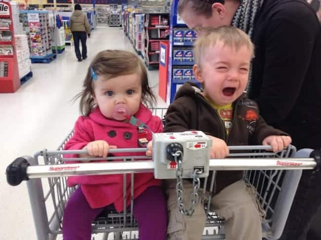 The Joys Of Shopping With Kids crying baby
