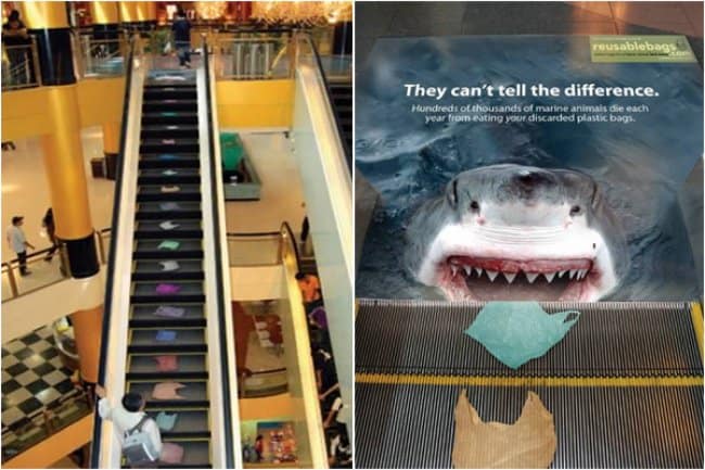 shark_eating_plastic_bags_creative_escalator_ads