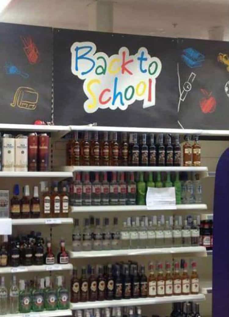 back to school liquor people who epically failed