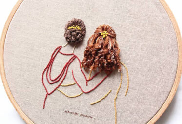 Beautiful 3D Embroidery Uses Thread to Mimic Gorgeous Hair