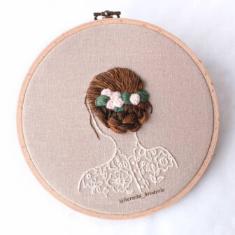 Beautiful 3D Embroidery Uses Thread to Mimic Gorgeous Hair
