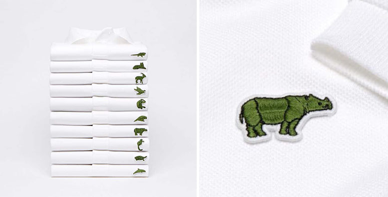 lacoste shirts endangered species