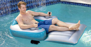 motorized inflatable pool lounger