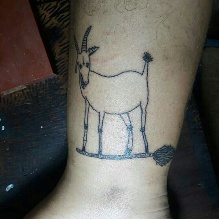 helena fernandes hideous tattoos goat
