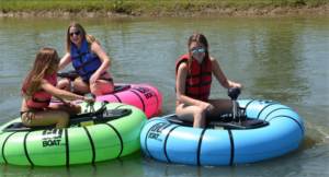 pool float bumper cars