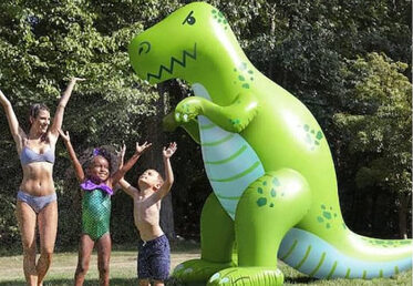 dinosaur blow up sprinkler