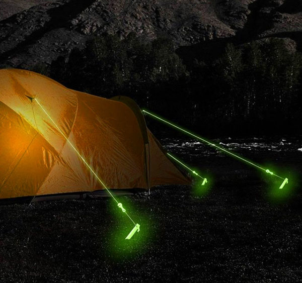Handy Glow In The Dark Tent Rope Charges Itself During The Daytime And  Prevents Tripping At Nighttime
