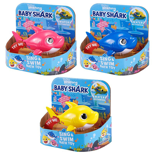pinkfong baby shark sing and swim bath toy