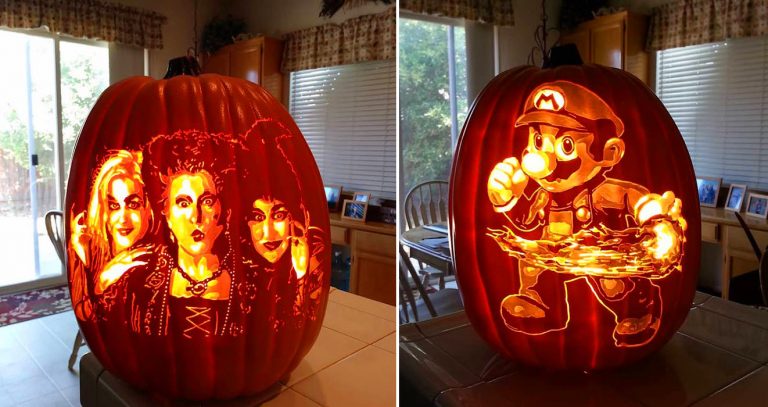 Artist Alex Wer Carves Detailed Images Into Pumpkins That Turn Out Super Cool 9320