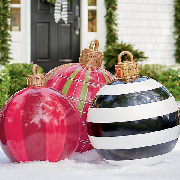 giant red christmas ball ornaments