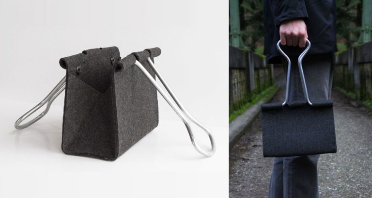 Complete The 'Office Look' With A Binder Clip Bag That Has 'Workaholic ...