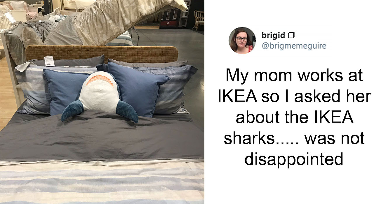 ikea shark pillow