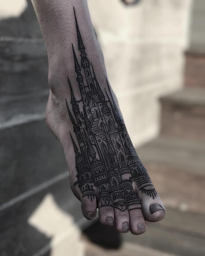 gothic architecture bank tattoo｜TikTok Search