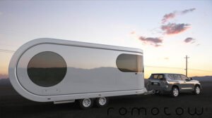 The 'Romotow' Is A Modern Camping Trailer That Rotates Around Revealing ...