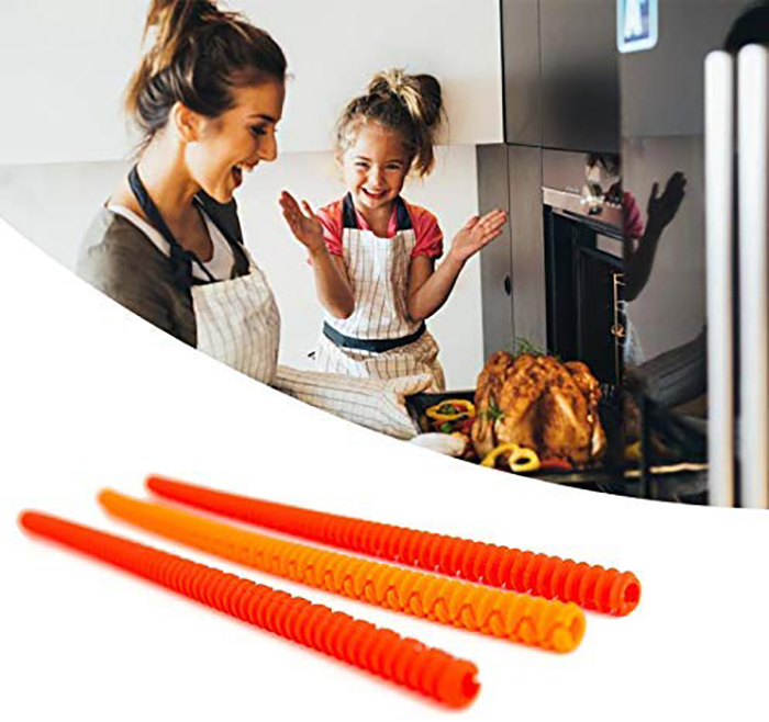 2 Pack Silicone Oven Rack Heat Resistant Edge Liner Cover Food
